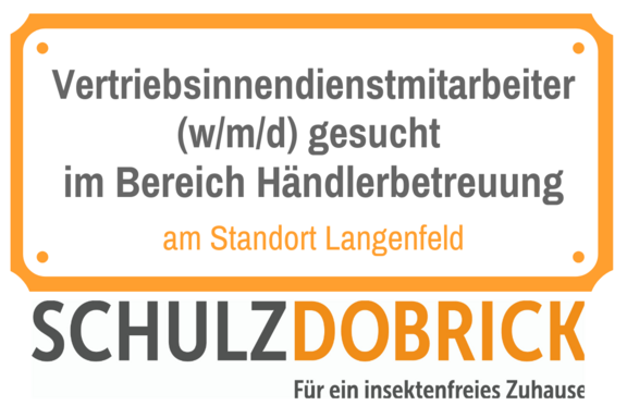 Vertriebsinnendienstmitarbeiter (m/w/d) gesucht für die Schulz-Dobrick GmbH