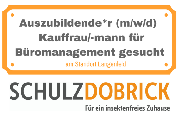 Azubi (m/w/d) gesucht - Kauffrau oder Kaufmann für Büromanagement bei der Schulz-Dobrick GmbH