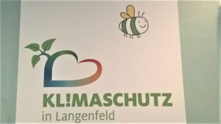 Schild Klimaschutz in Langenfeld