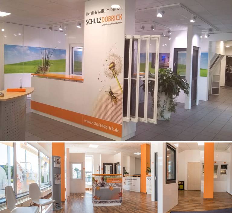 In den Schulz-Dobrick-GmbH-Hausaustellungen können Sie sich zu Insektenschutz für Ihr Zuhause beraten lassen