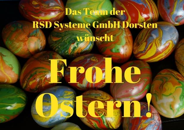 Frohe Ostern Karte der RSD Systeme GmbH Dorsten